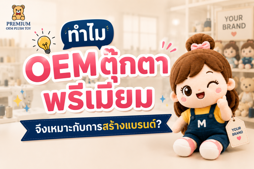 ทำไม OEM ตุ๊กตาพรีเมียม จึงเหมาะกับการสร้างแบรนด์?